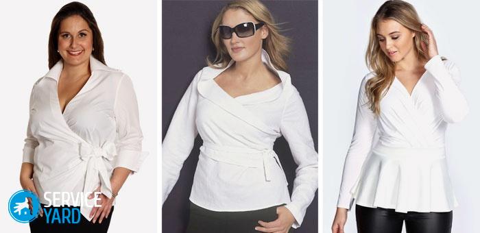 Како да комбинирате блуза за завиткување со друга облека: