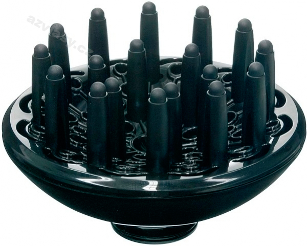 Model so zaoblenými prstami na koncoch, ktorý má podporu vo forme vankúšikov, umožňuje jemne sušiť vlasy po celej dĺžke