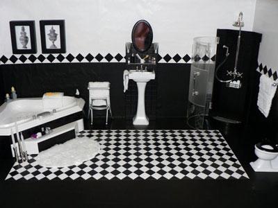 Ми помічаємо, що інтерес до поєднання у ванній кімнаті цих двох кольорів зростає, спостерігаючи за тим, як росте попит на   меблі для ванної кімнати «Ніка»   , Представлену саме в чорному дизайні